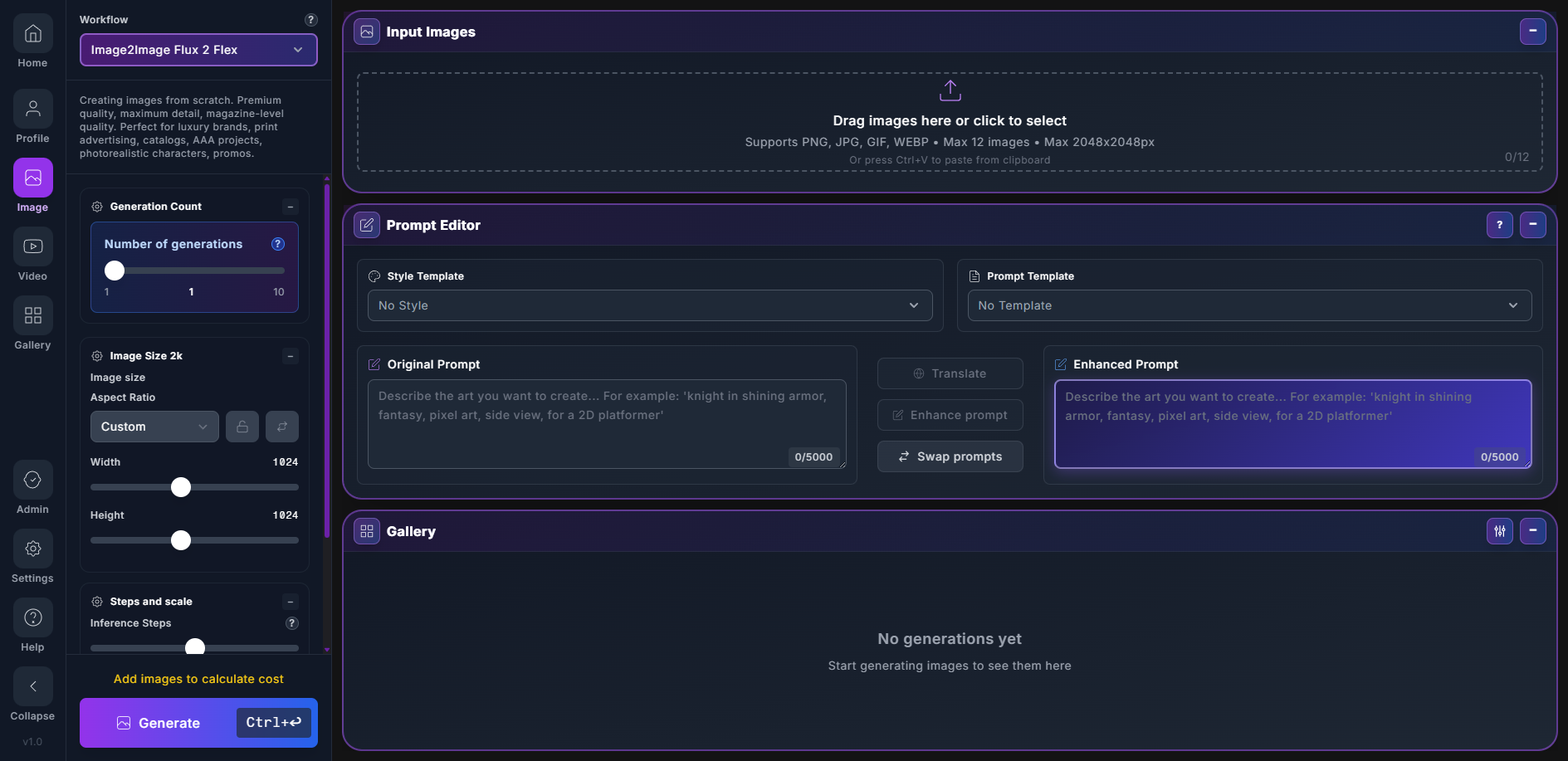 Prompt Editor Interface