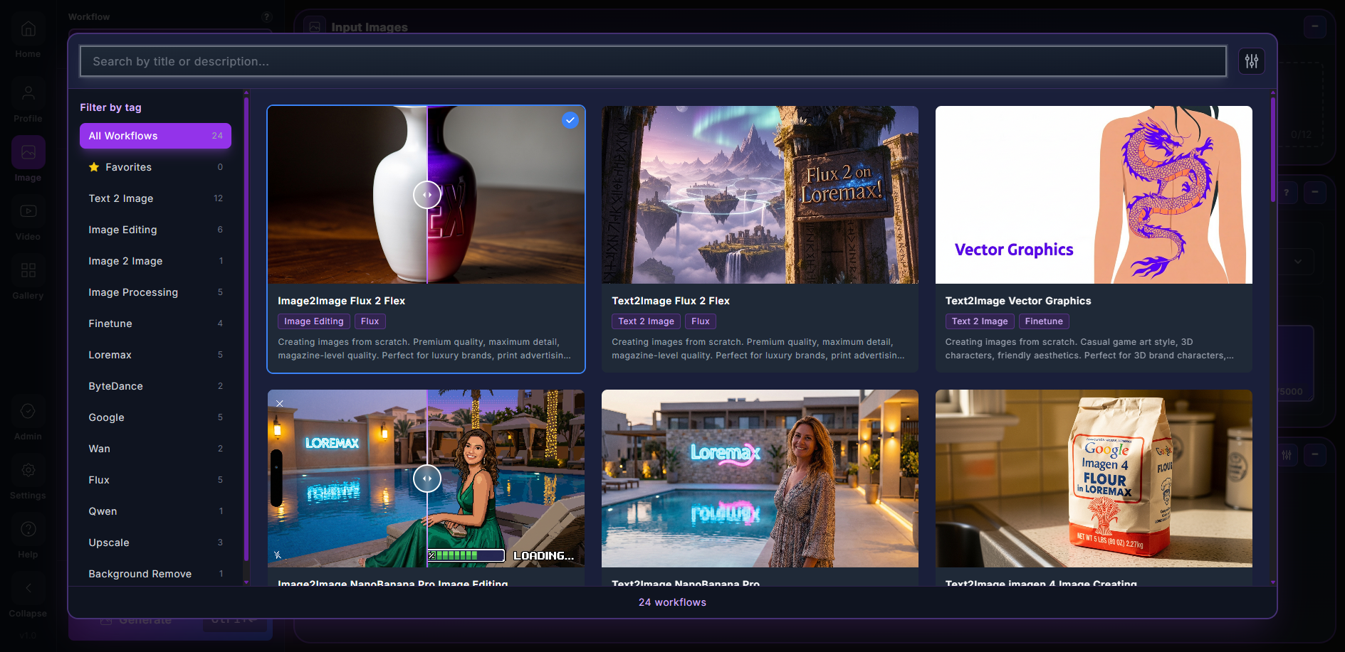 Workflows List