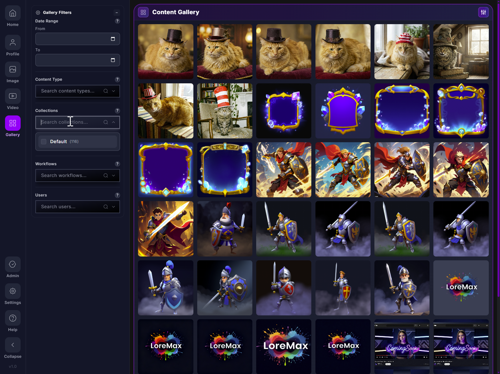 Collections Selector